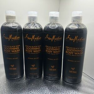 Shea Moisture African Black Soap Body Wash 13 fl oz for Dry Skin w/ Oats & Aloe